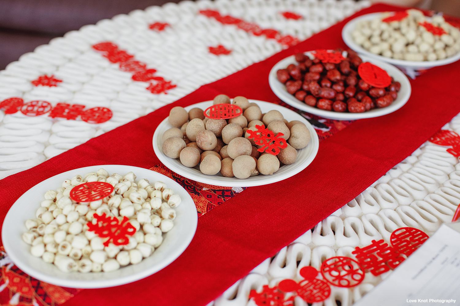 wedding day details tea ceremony setup