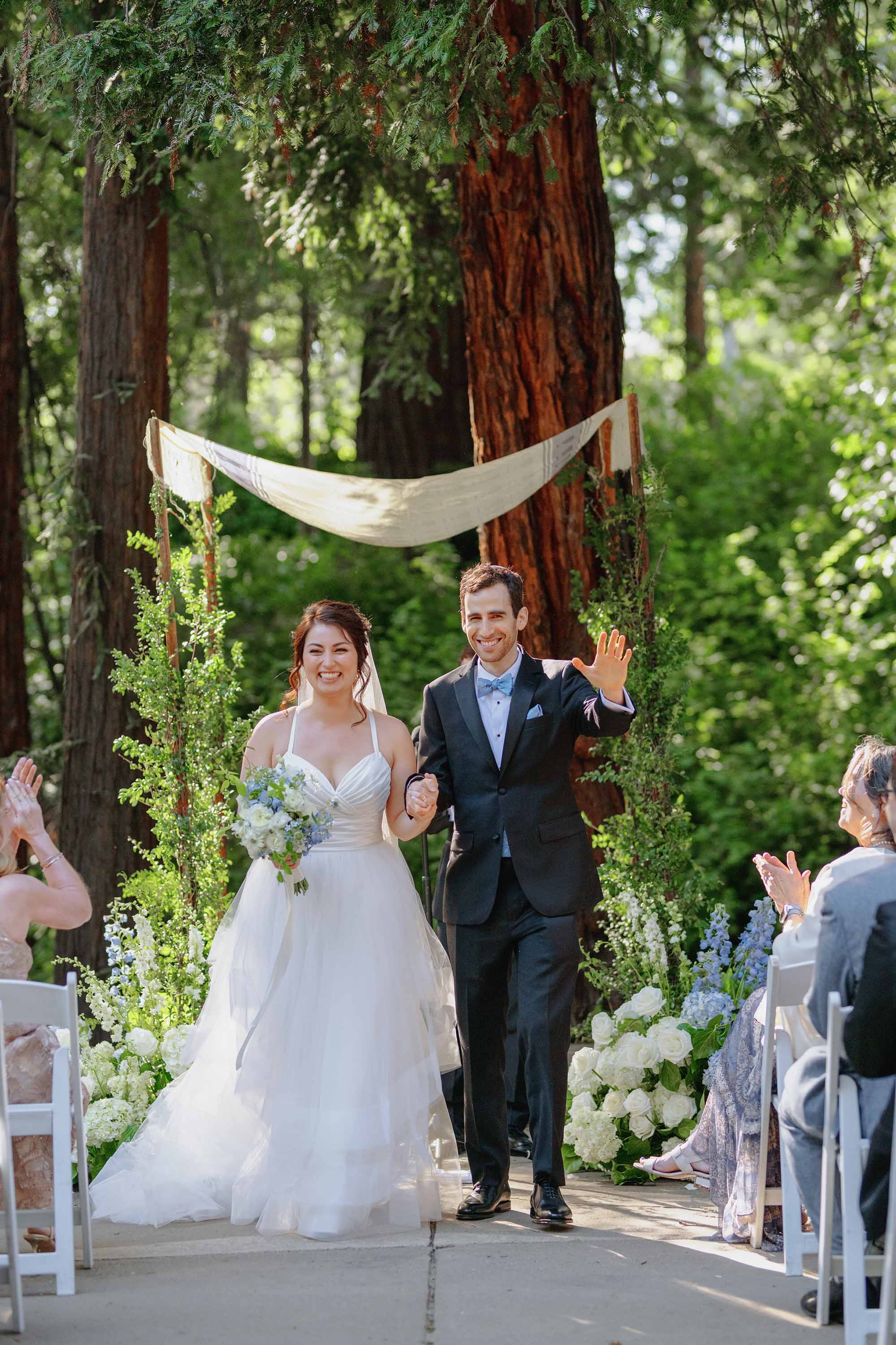 bride and groom are just married, moment captured by Love Knot Photography